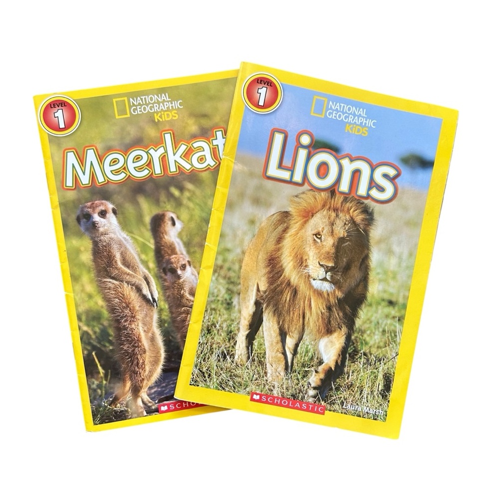2 National Geographic Kids Books - Reading Level 1